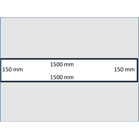 Rozměry typické střední bramy - - - Dimensions of a typical medium thick slab